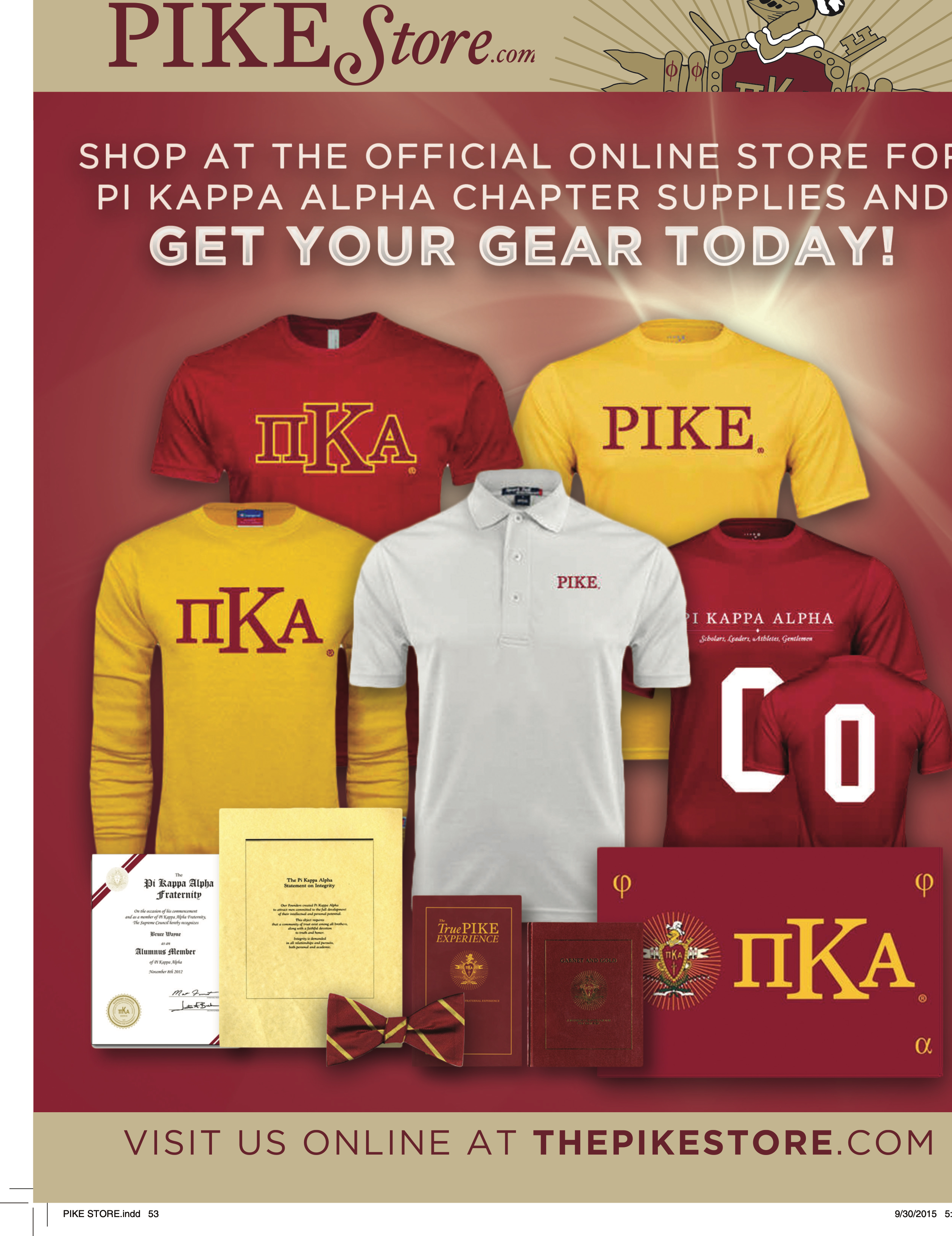 Pike Store Advertisement, Autumn 2015
